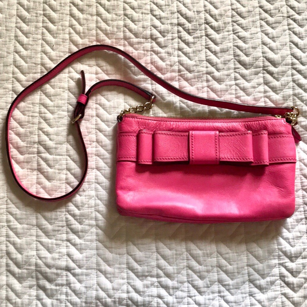 **SOLD** Kate Spade Hot Pink Bow Crossbody